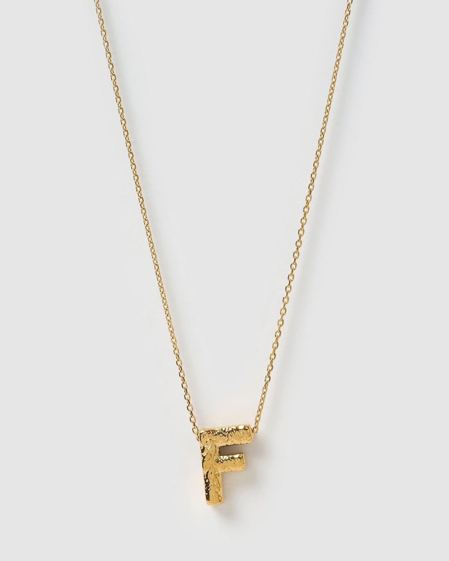 Statement Gold Letter Necklace
