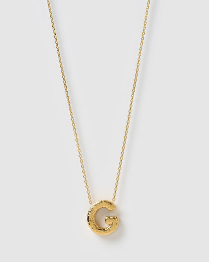 Statement Gold Letter Necklace