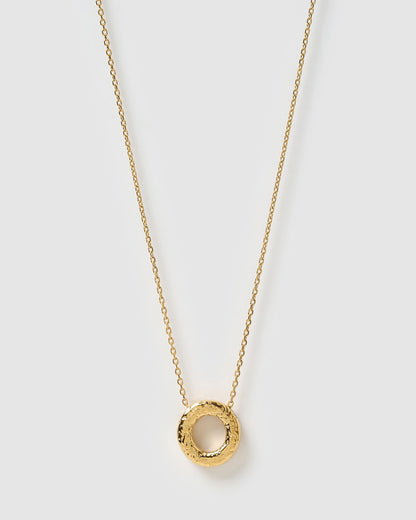 Statement Gold Letter Necklace