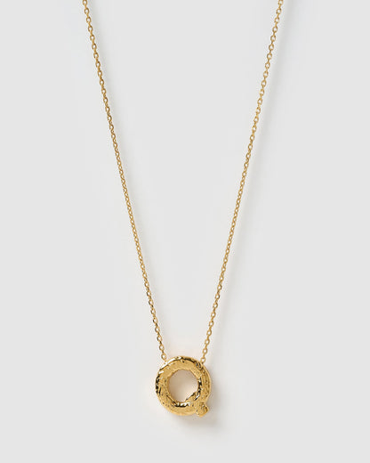 Statement Gold Letter Necklace