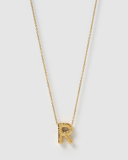 Statement Gold Letter Necklace