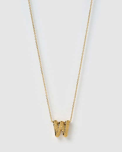 Statement Gold Letter Necklace