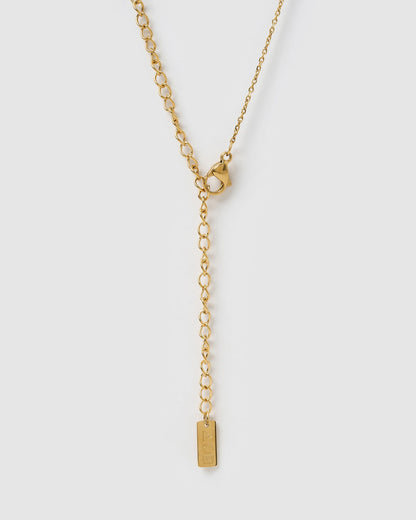 Statement Gold Letter Necklace