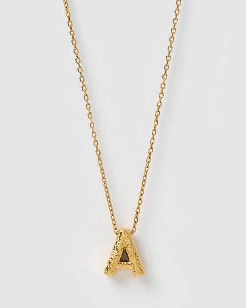 Statement Gold Letter Necklace