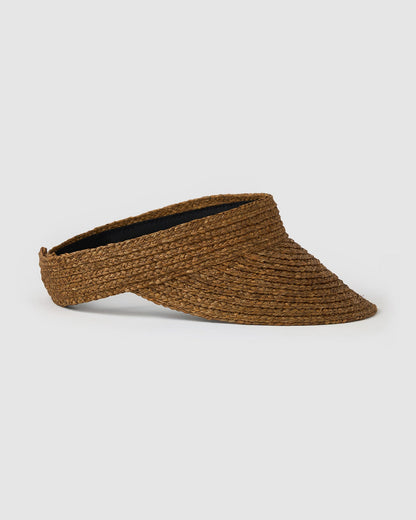 Sunray Roll Up Sun Visor - Dark Natural