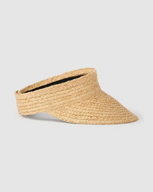Sunray Roll Up Sun Visor - Light Natural