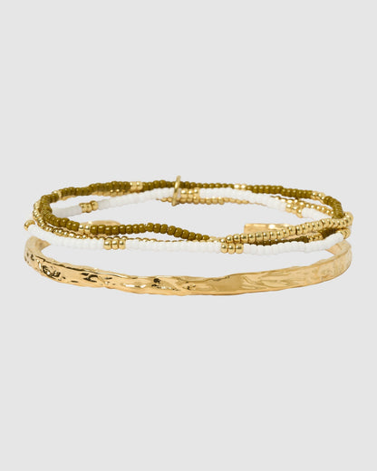 Sunshine Bracelet Stack - Khaki