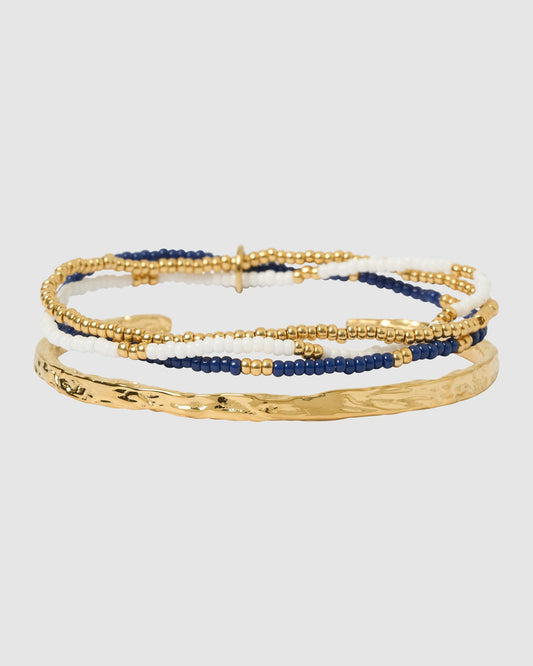 Sunshine Bracelet Stack - Navy