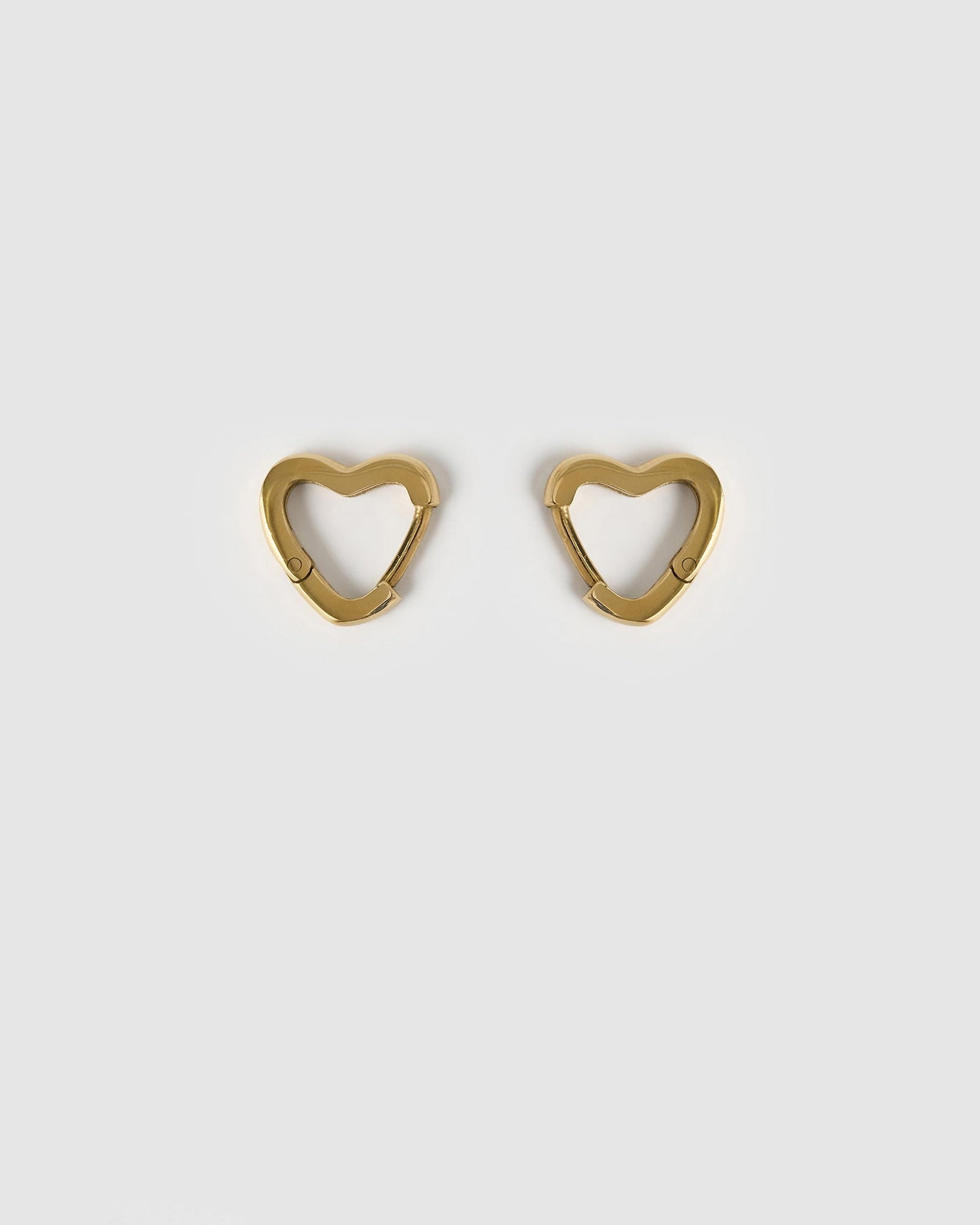 Sweetheart Gold Earrings - Small