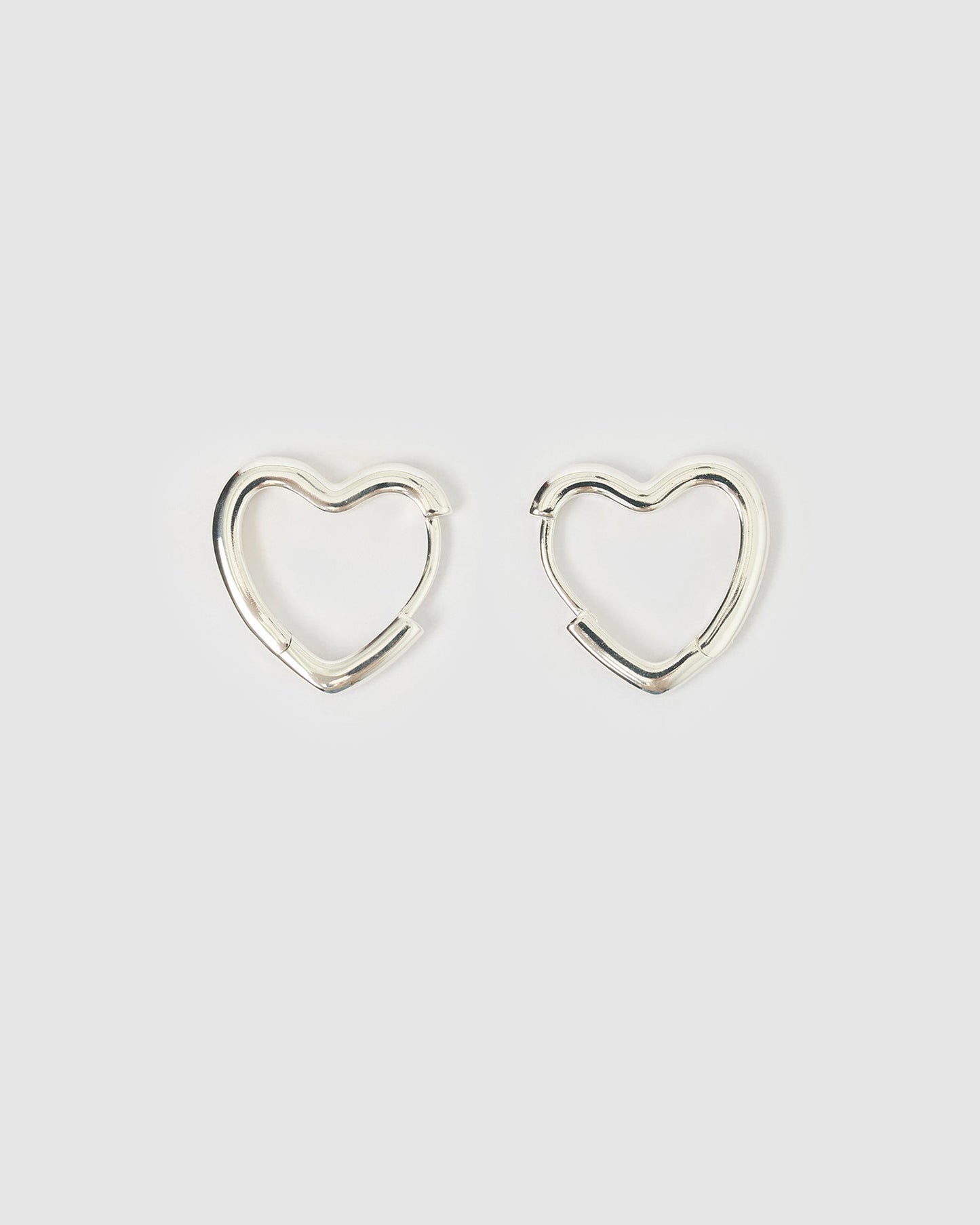 Sweetheart Silver Earrings - Large
