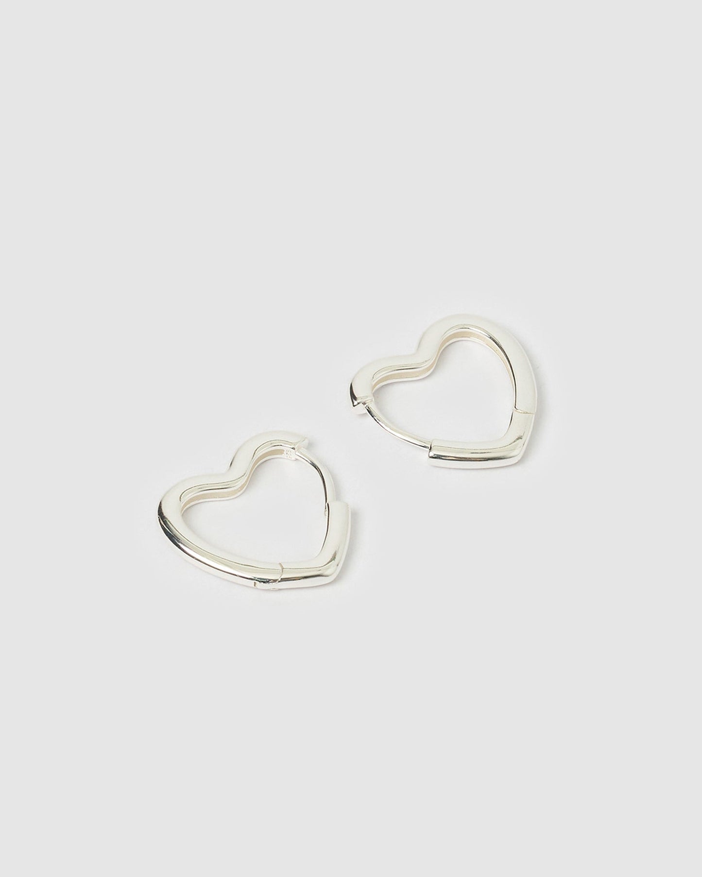 Sweetheart Silver Earrings - Large