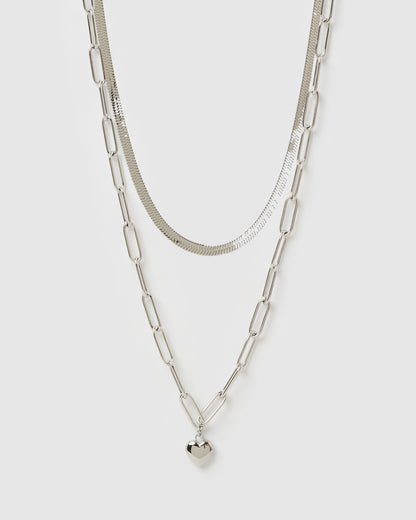 Sweetie Necklace Stack - Silver