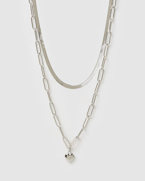 Sweetie Necklace Stack - Silver