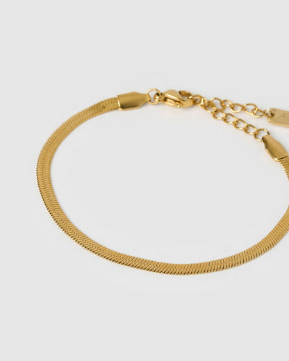 Sylvia Gold Snake Chain Bracelet
