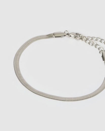 Sylvia Silver Snake Chain Bracelet