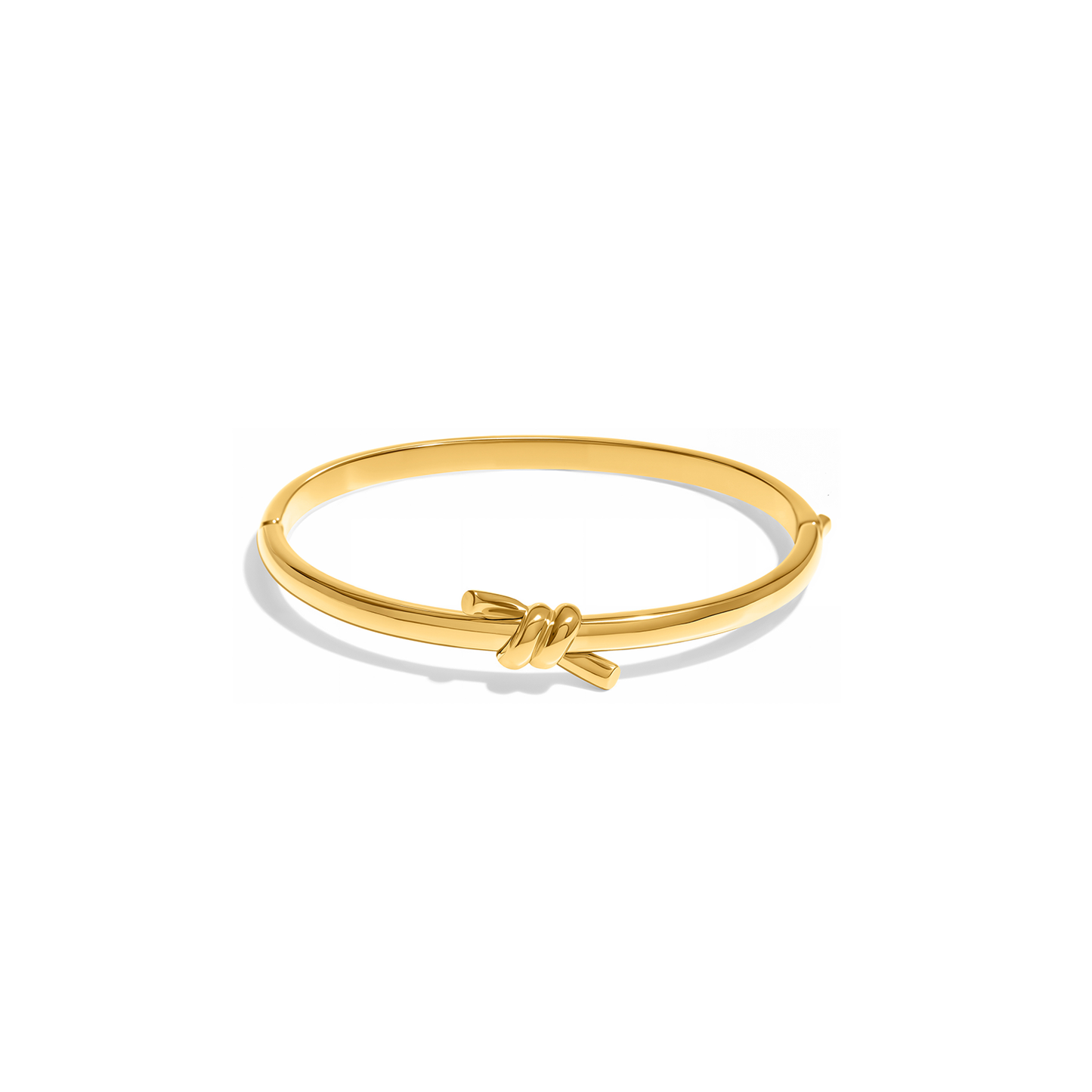 Twisted Knot Bangle (Gold)