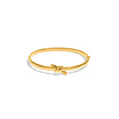Twisted Knot Bangle (Gold)