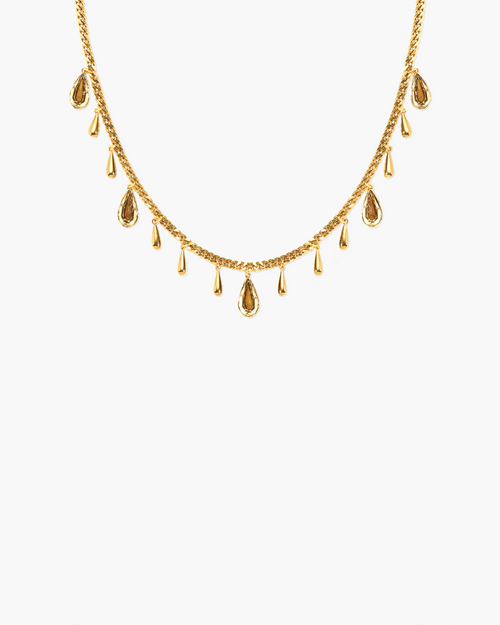 Second Skin Detachable Layered Snake Coin Necklace