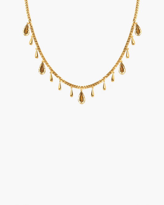 Second Skin Detachable Layered Snake Coin Necklace