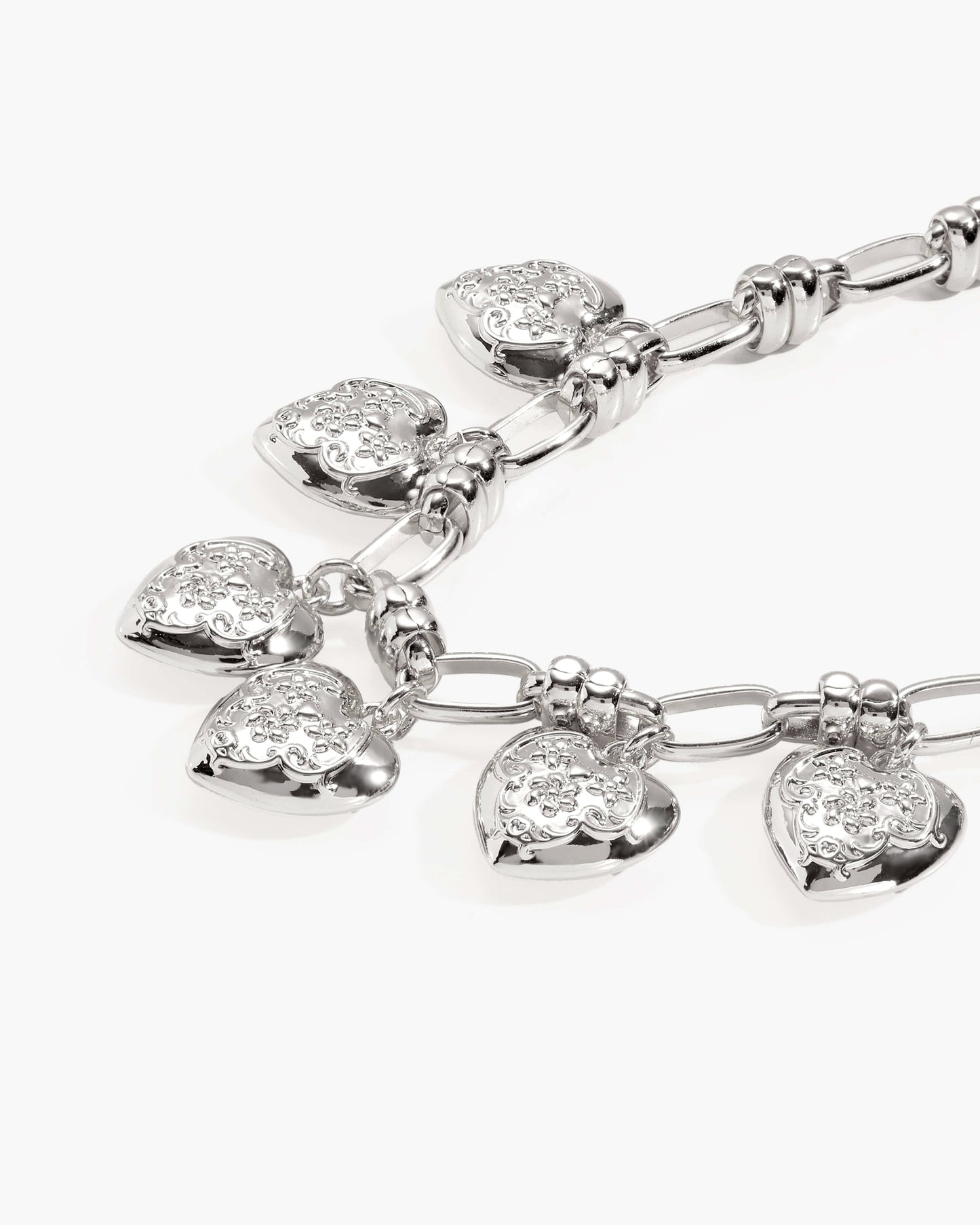 Heart Club Bracelet in Silver