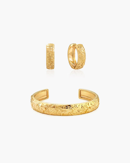 Serenade of Orchid Earrings & Bangle Set