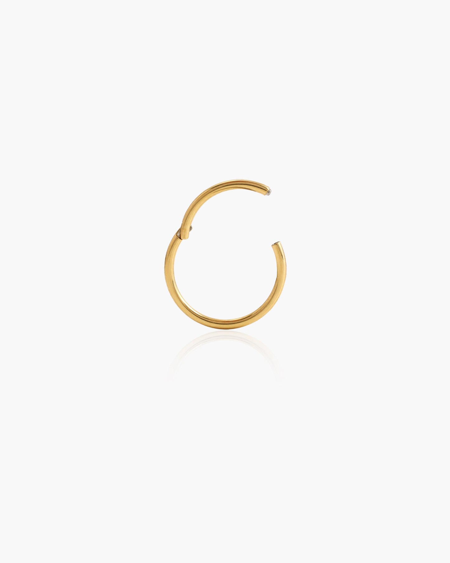 Single Mini Hoop Helix Earring in Gold