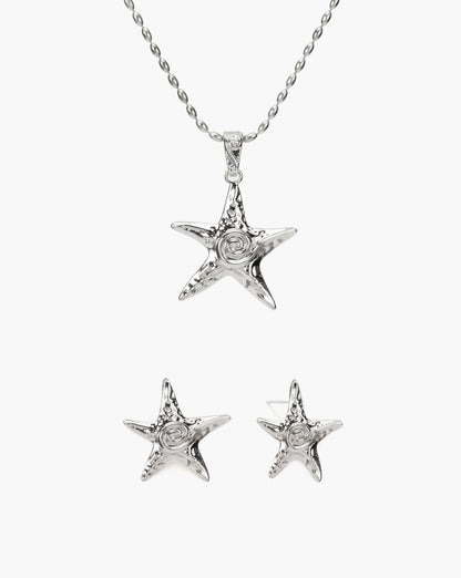 Starfish Necklace & Earrings Set