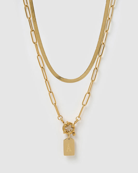 Tag Necklace Stack