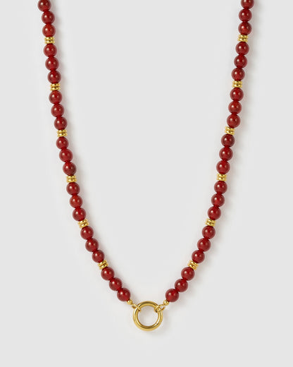 Tallulah Necklace - Red Agate