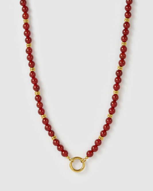 Tallulah Necklace - Red Agate