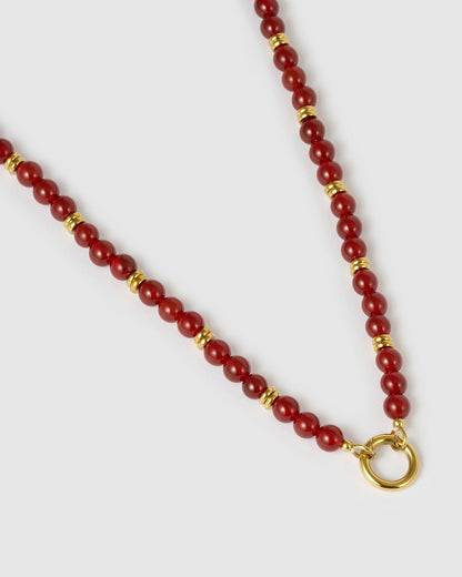 Tallulah Necklace - Red Agate