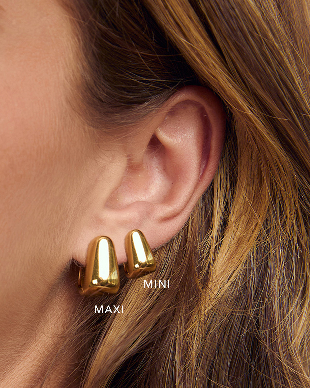 Tess Gold Hoop Earrings