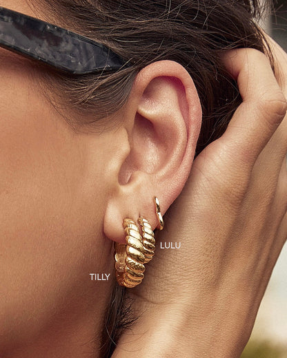 Lulu Gold Hoop Earrings