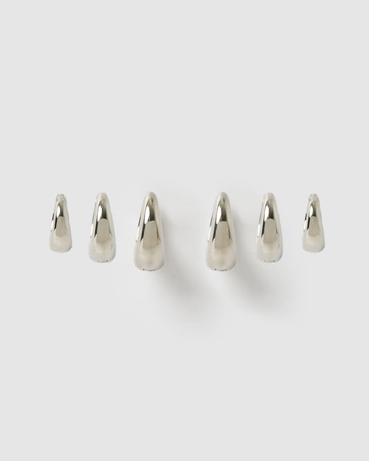 Triple Max Earring Stack - Silver