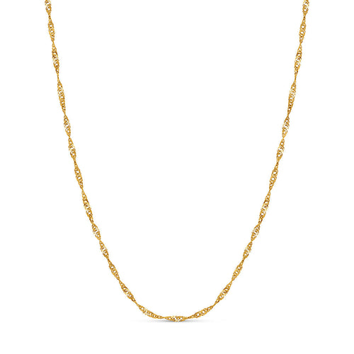 Twisted Chain Necklace (Gold)