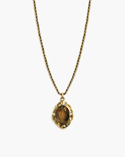 Gold Tiger's Eye Savannah Long Necklace