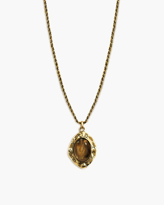 Gold Tiger's Eye Savannah Long Necklace
