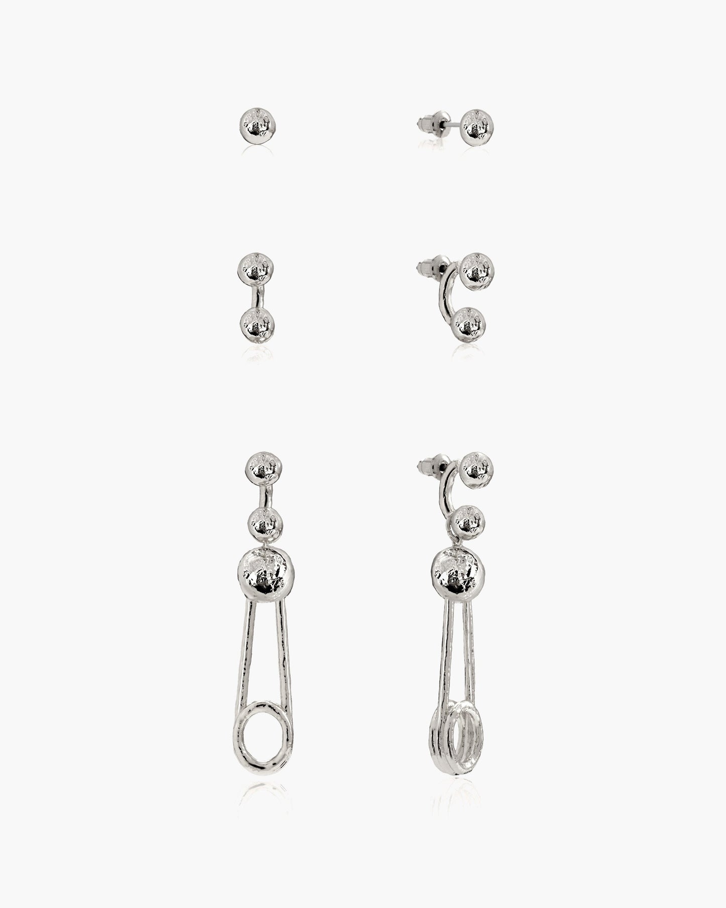 Trea Earrings in Silver