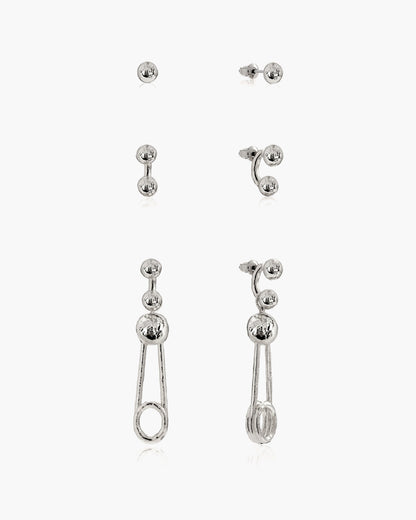 Trea Earrings in Silver