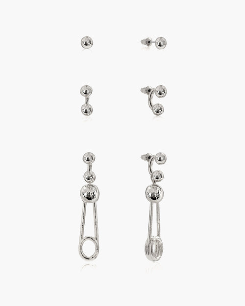 Trea Earrings in Silver
