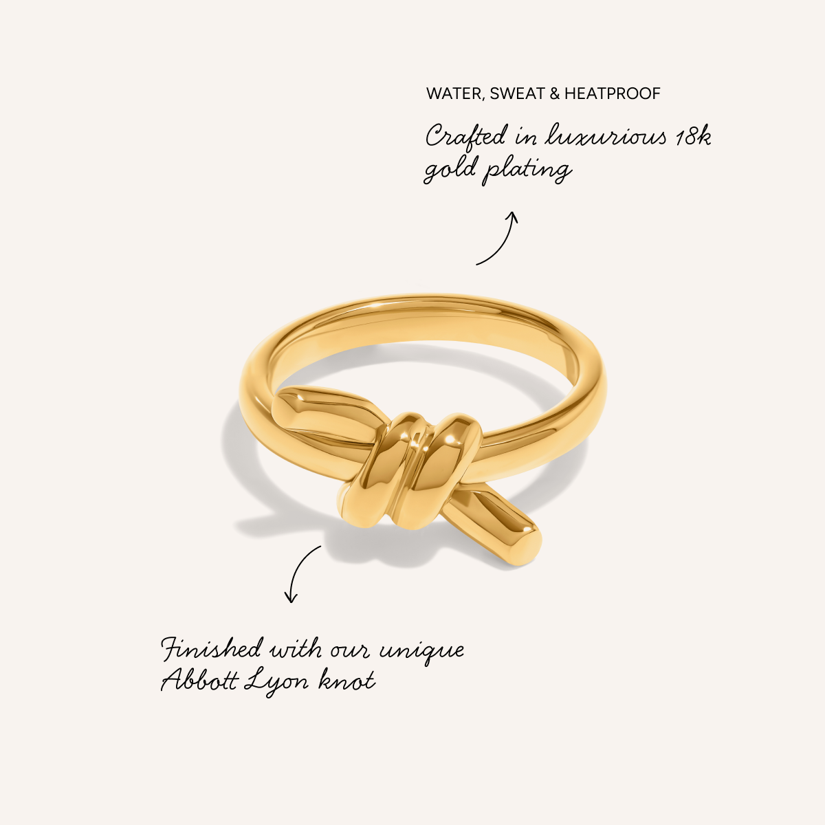 Twisted Knot Ring (Gold)