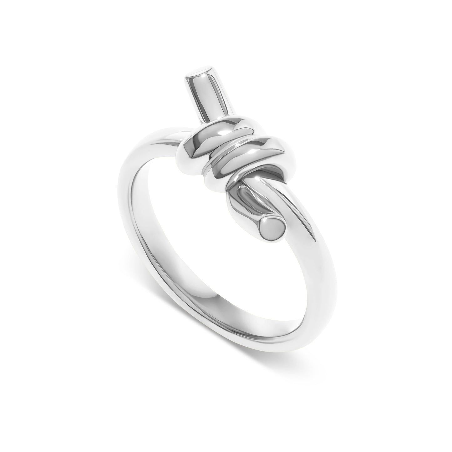 Twisted Knot Ring (Silver)