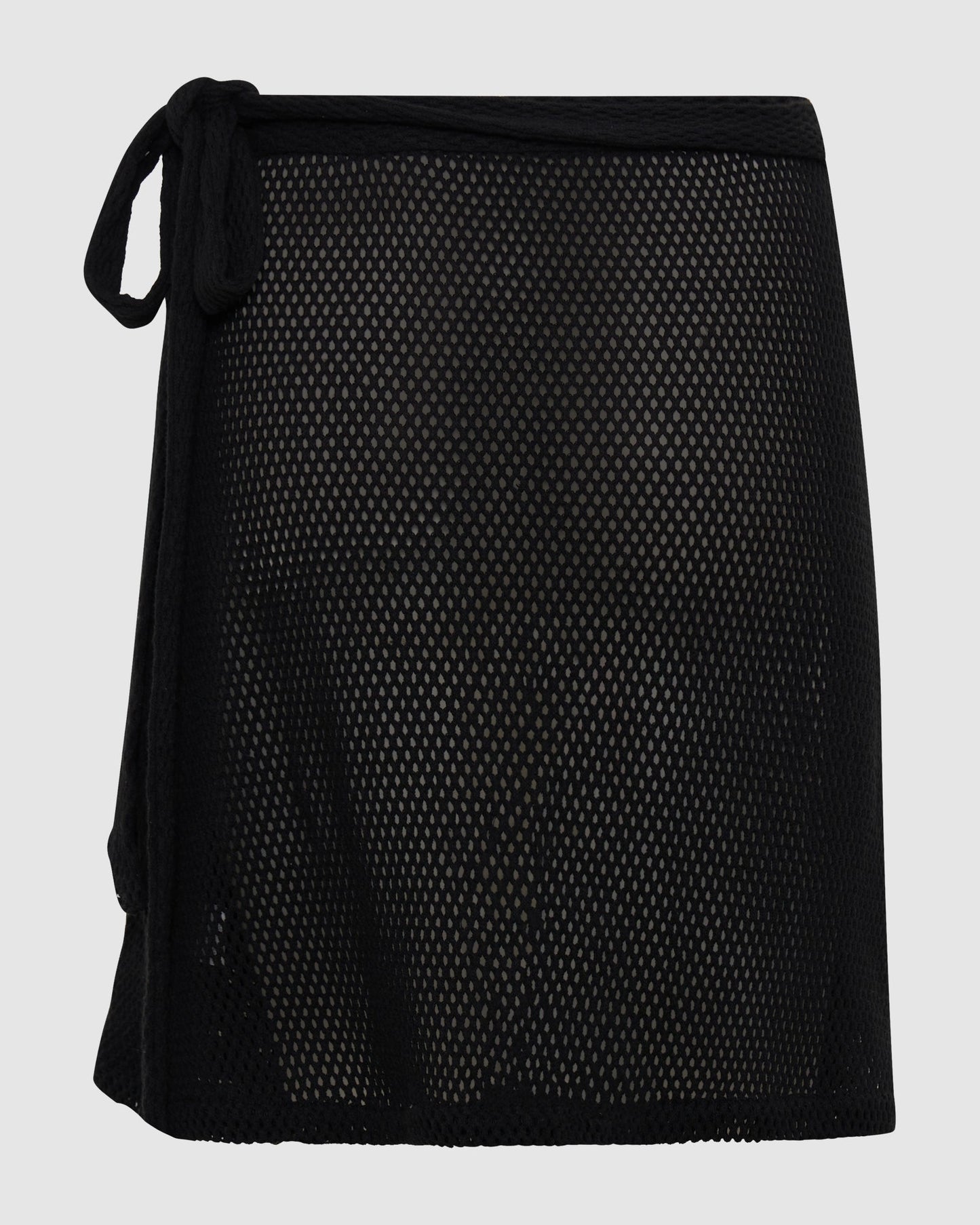 Verona Mini Wrap Skirt - Liquorice