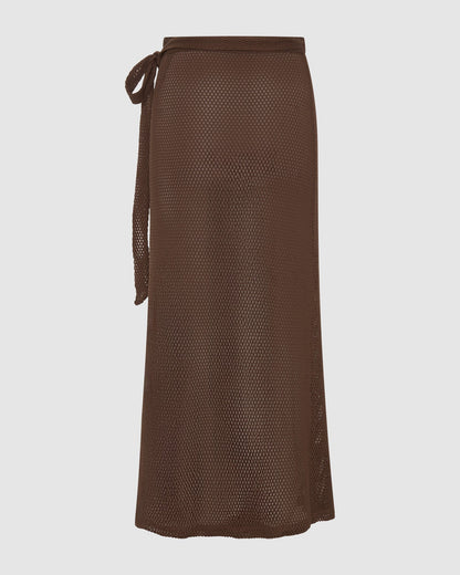 Verona Wrap Skirt - Chocolate