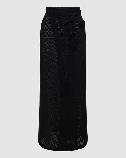 Verona Wrap Skirt - Liquorice