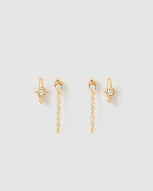 Vivia Earring Stack - Gold