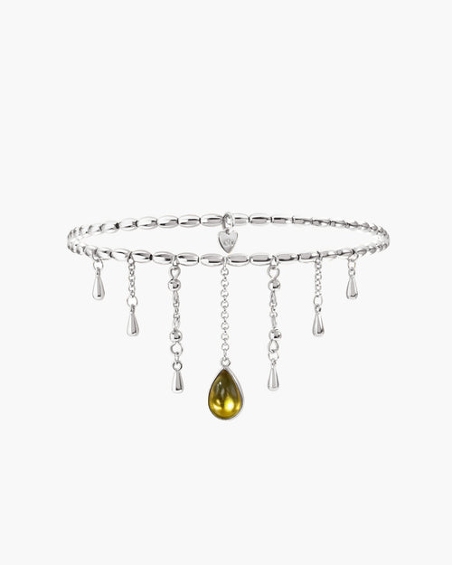 Waterdrop Anklet in Silver