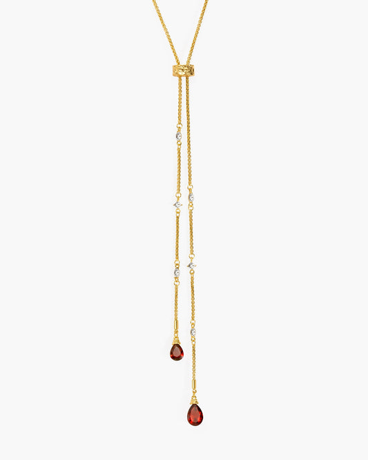 Inès Slider Lariat Necklace