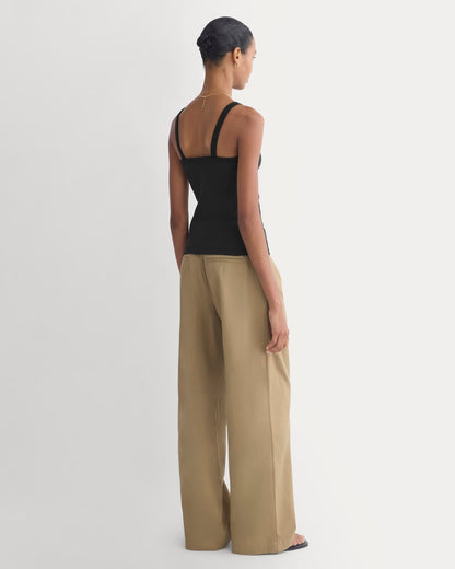 Soft Stretch U-Neck Tank | Black
