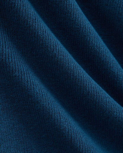 Knit Quarter-Zip Polo | Estate Blue